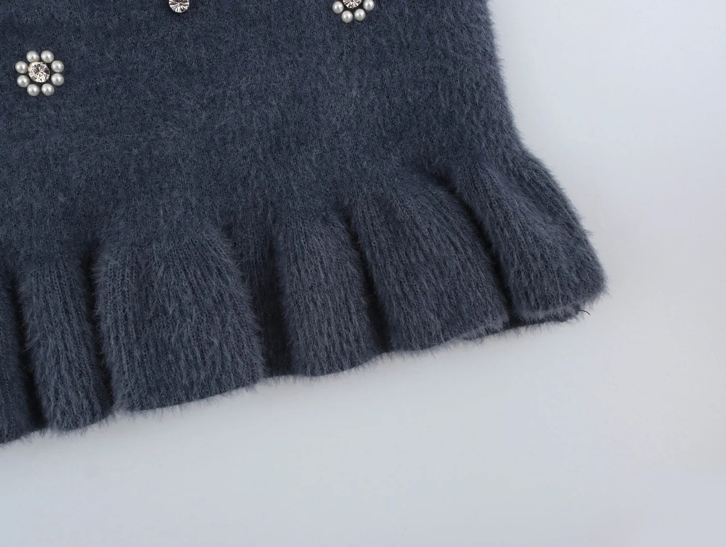 Feline™ |  Elegante Winterjurk met Luxe Parel Details