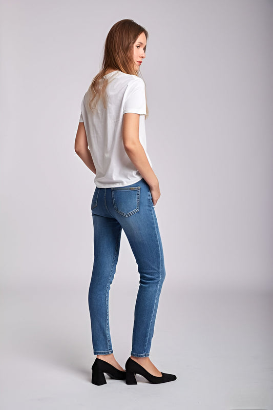 Yasmine™ | Nooit Meer Koude Benen: Ontdek de Perfecte Fleece Denim Broek