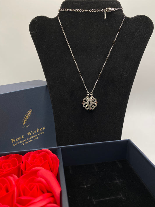 Luxe Klavertje Vier Ketting 2-in-1! 🍀 - Het perfecte kerstcadeau 🎄🎁