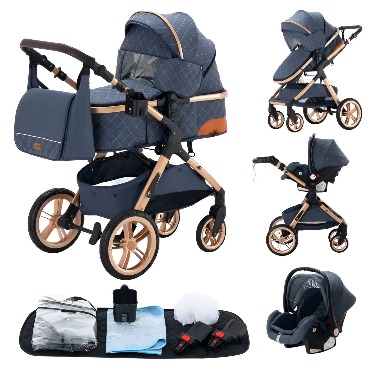 Viroma™ | Multifunctionele 3-in-1 Kinderwagen