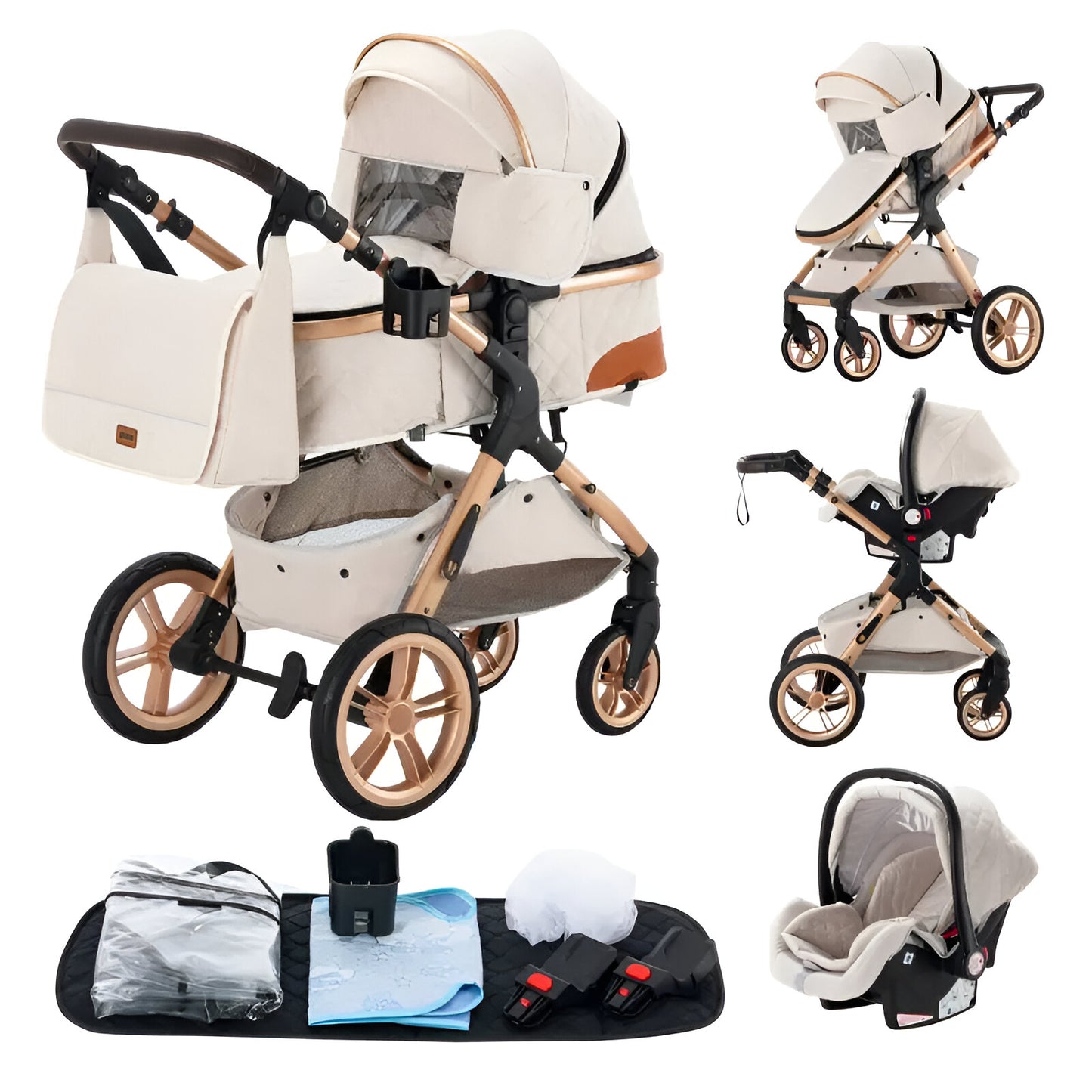 Viroma™ | Multifunctionele 3-in-1 Kinderwagen